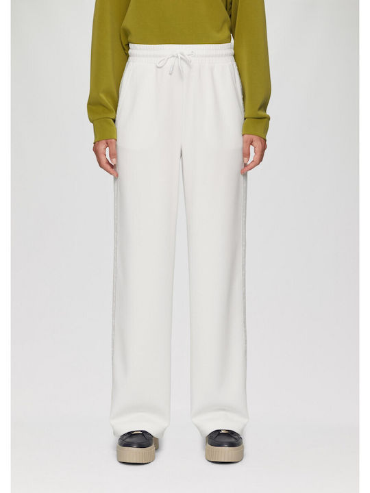 Women's Fabric Trousers Ecru