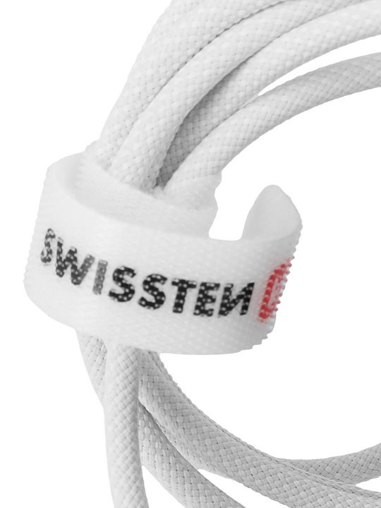 Swissten Magnetic Charger Cable for Apple Watch and Usb-c Usb-c Connector White