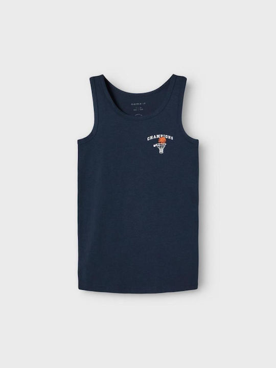 Name It Set of Kids' Undershirts Sleeveless Dark Sapphire 2pcs