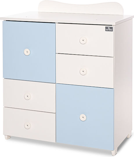 Baby Dresser with 4 Drawers White 83x47x96cm