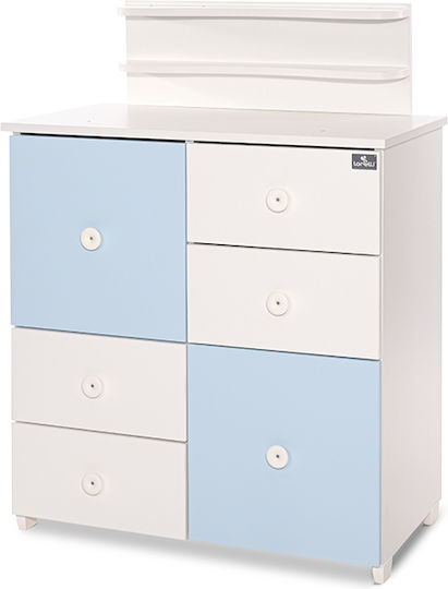 Baby Dresser with 4 Drawers White 83x47x96cm