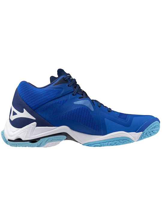 Mizuno Wave Lightning Z8 Mid Ανδρικά Αθλητικά Παπούτσια Βόλεϊ Μπλε / Λευκό