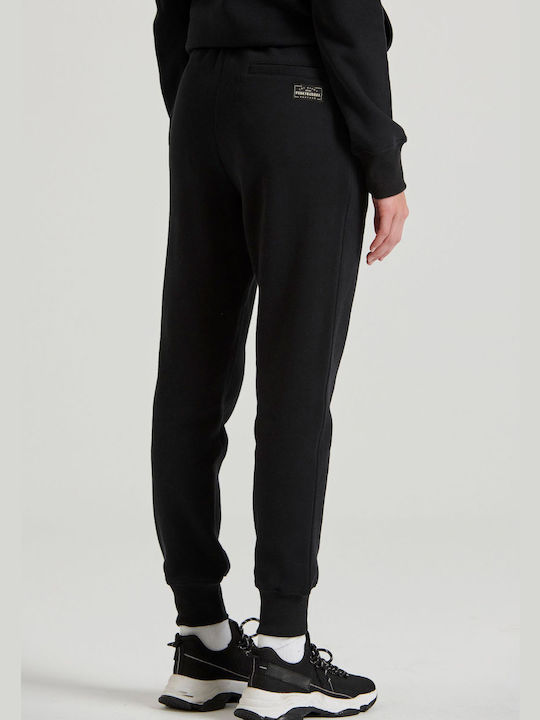 Funky Buddha Damen-Sweatpants Schwarz