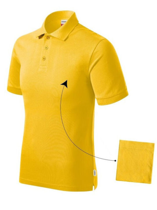 Malfini Men's Short Sleeve Promotional Blouse Yellow