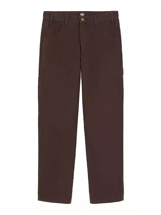 Dickies Duck Canvas Carpenter Men's Trousers Dark Brown