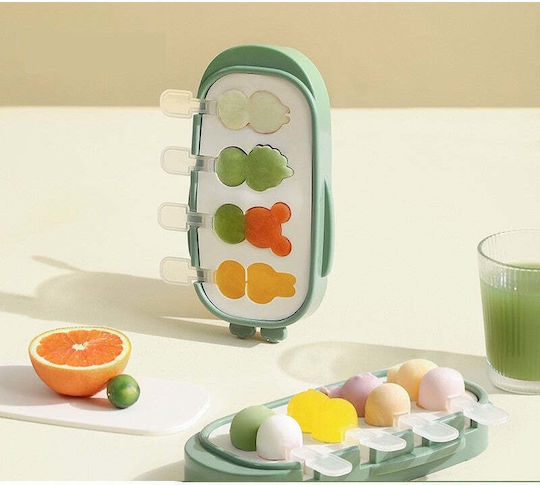 Silicone Ice Cream & Ice Lolly Baking Pan 21x12.8x3cm