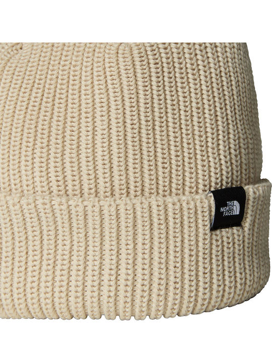 Fisherman Beanie Unisex Beanie Knitted in Beige color