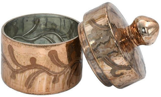 Fylliana Φοντανιέρα Γυάλινη Fl15512 με Καπάκι 9x14x14cm Διάφανη