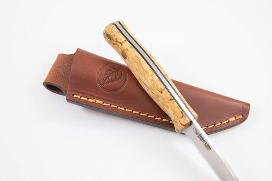 Casstrom Curly Birch Μαχαίρι Γκρι σε Δερμάτινη Θήκη