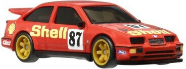Set Premium Hot Wheels 2 Mașini Metalice Ford Sierra Cosworth Ford Escort Rs Cosworth Scară 1:64