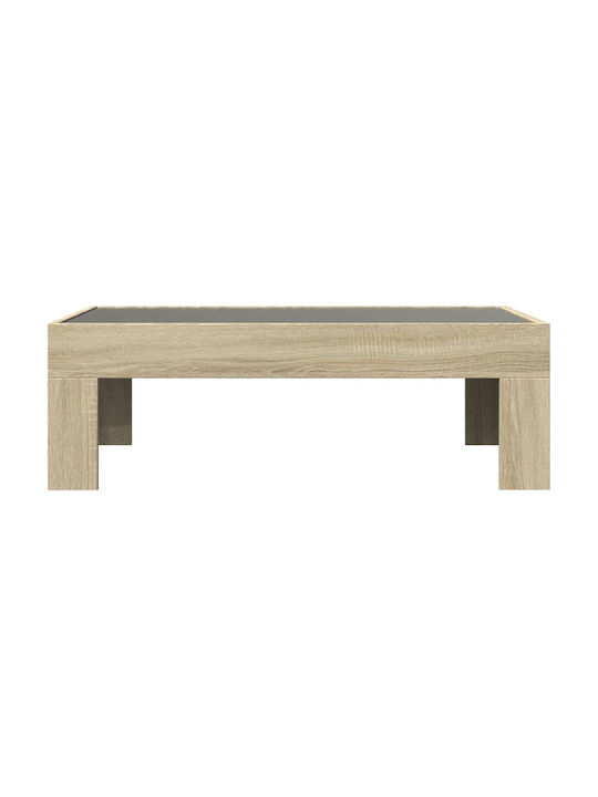 Rechteckiger Zentraler Kaffeetisch aus Holz Sonoma Eiche M90xT50xH30cm