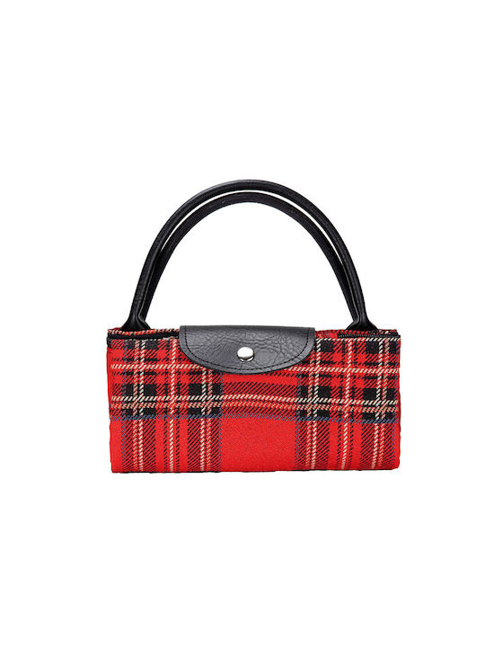 Signare Royal Stewart Tartan Damen Tasche Shopper Rot