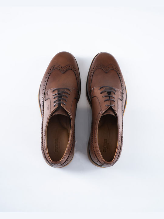 Men's Leather Oxfords Tabac Brown