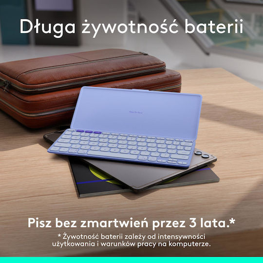 Logitech Keys-to-go 2 Wireless Keyboard Only English US Purple