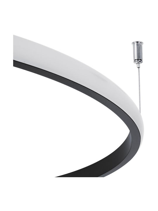 GloboStar Verona Ceiling Mount Light 60cm Black with Integrated LED