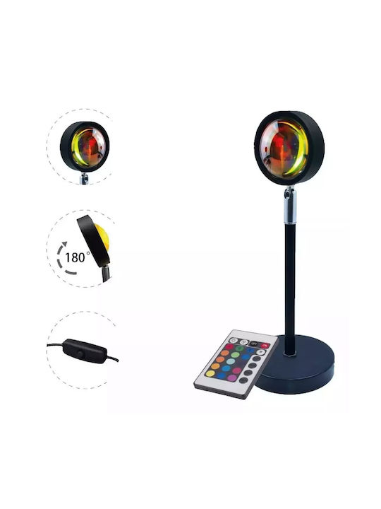 WiFi Lustră Decorativă Apus de soare Negru