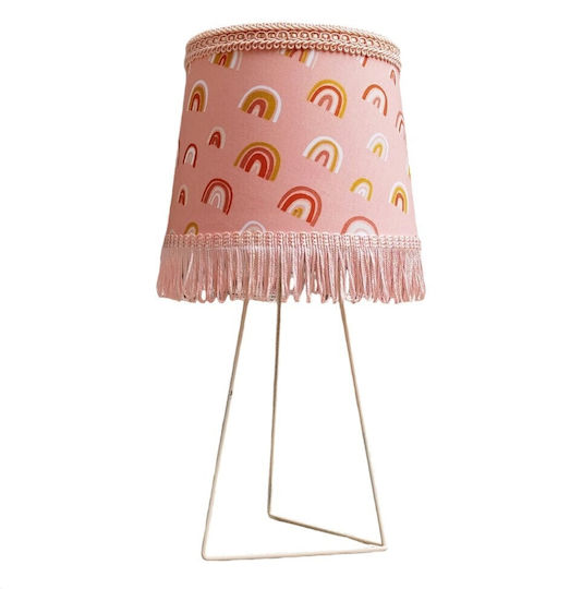 Oxygen Kids Portable Lamp Pink 15x13x25εκ.