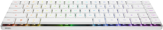 Asus ROG Falchion RX Gaming Μηχανικό Πληκτρολόγιο 65% με ROG RX Red διακόπτες και RGB φωτισμό (Αγγλικό US) Λευκό