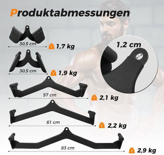 Costway Sp38093 5-Piece Back Exercise Attachments