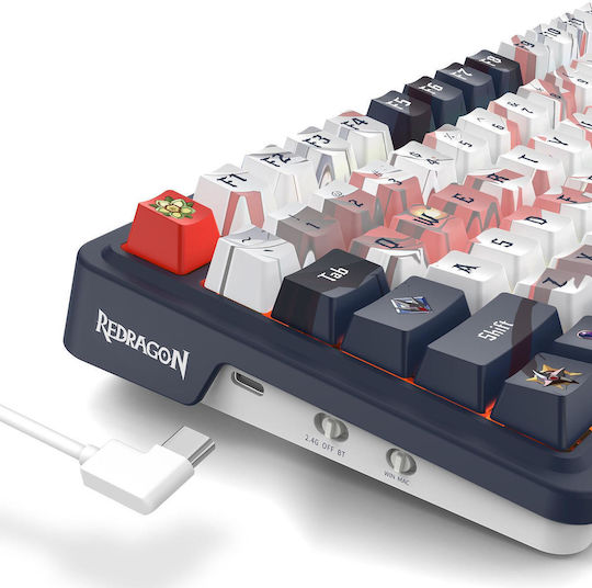 Redragon K686AK-RGB-Pro Eisa Безжичен Гейминг Механична Клавиатура с RGB подсветка (Английски US) Син