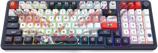Redragon K686AK-RGB-Pro Eisa Безжичен Гейминг Механична Клавиатура с RGB подсветка (Английски US) Син
