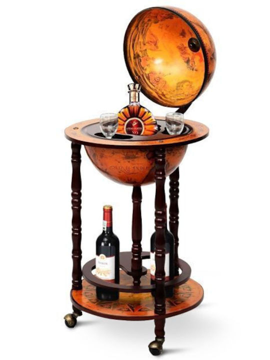 Dulap de Vin din Lemn cu Glob 88 Cm X 45 Cm X 45 Cm Costway Hw47195 Dulap de Vin din Lemn cu Glob 88 Cm X 45 Cm X 45 Cm Costway Hw47195