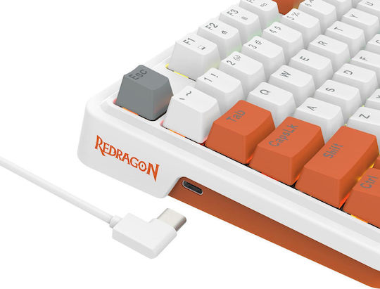 Redragon K664WOG-RGB Gaming Tastatură Mecanică cu iluminare RGB (Engleză US) Alb