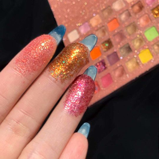 Παλέτα με Σκιές Ματιών Matte σε Στερεή Μορφή Pink With Glitter, Flippy 250gr