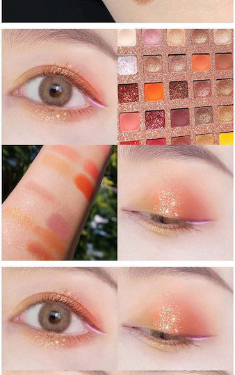 Палитра със Сенки за Очи Матов в Твърда Форма Brown With Glitter 250гр