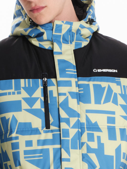 Winter Jacket Puffer Light-Green-Black