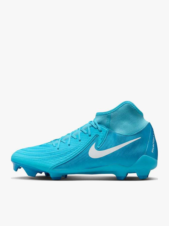 Nike Phantom Luna II Academy FG/MG Football Shoes with Blue Cleats