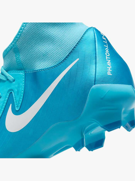 Nike Phantom Luna II Academy FG/MG Football Shoes with Blue Cleats