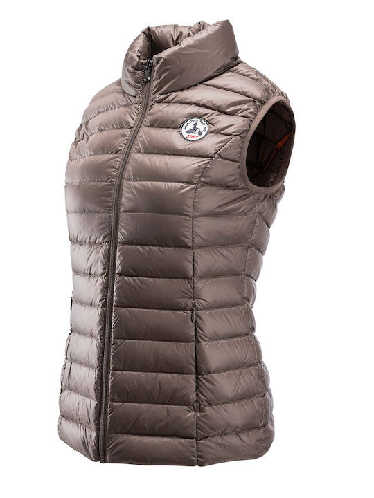 Jott Seda Sleeveless Jacket Puffer Brown