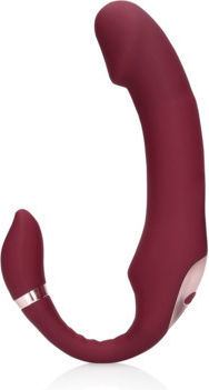 Shots Strapless Strap On με Dildo σε Κόκκινο Χρώμα