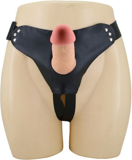 Pretty Love Universal Gurtzeug mit Dildo und Vibration in Flesh Farbe