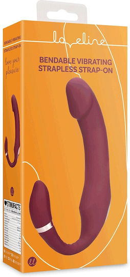Shots Strapless Strap On με Dildo σε Κόκκινο Χρώμα