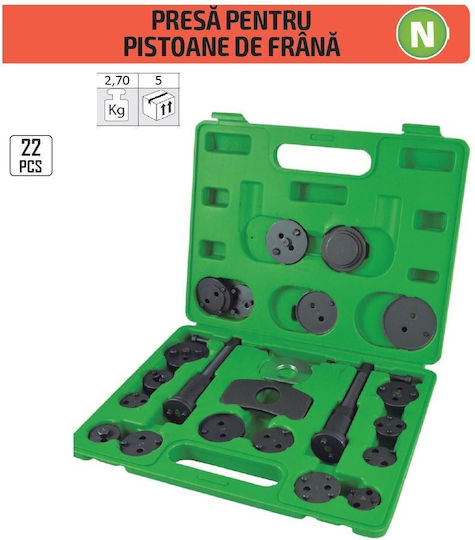 JBM Set Unelte Pentru Frâne Auto 22 Bucăți