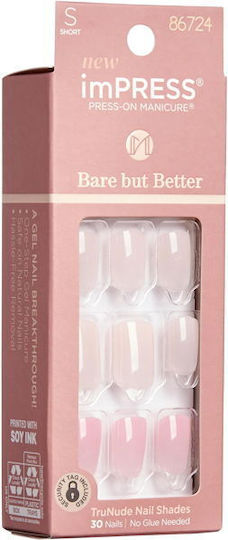 Kiss Impress Colored False Nail Tip Beige