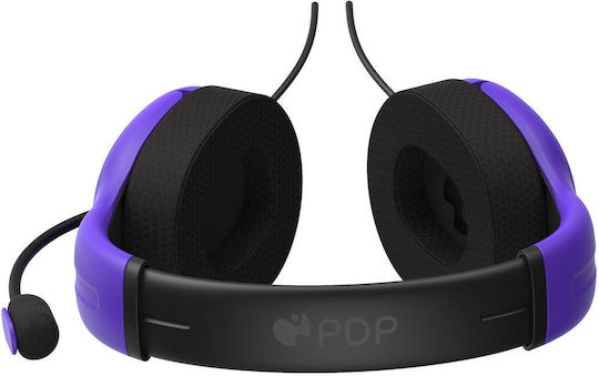 PDP Airlite Ultra Über Ohr Gaming-Headset mit Verbindung 3,5mm Violet für PC / PS4 / PS5