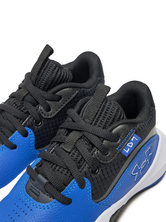 Ps Lockdown 7 Kids Sports Shoes Basketball with Laces Blue