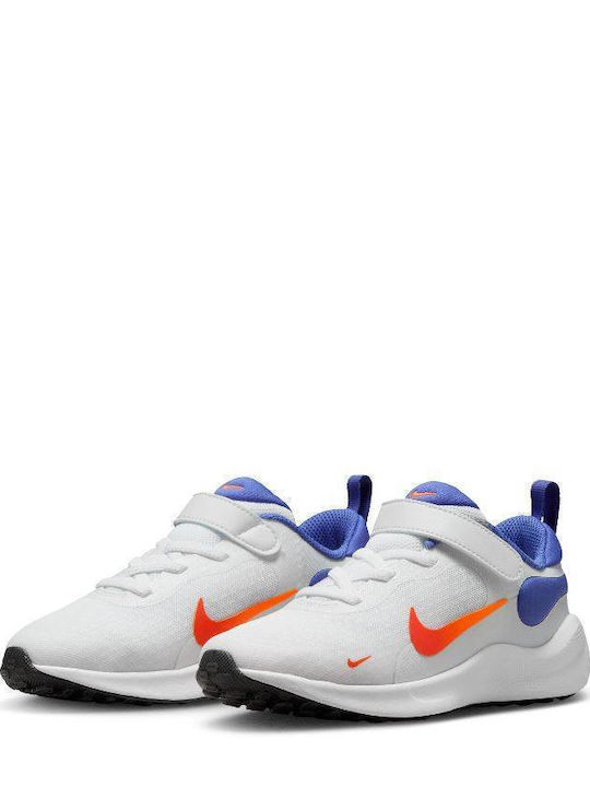 Nike Revolution White / Blue / Orange