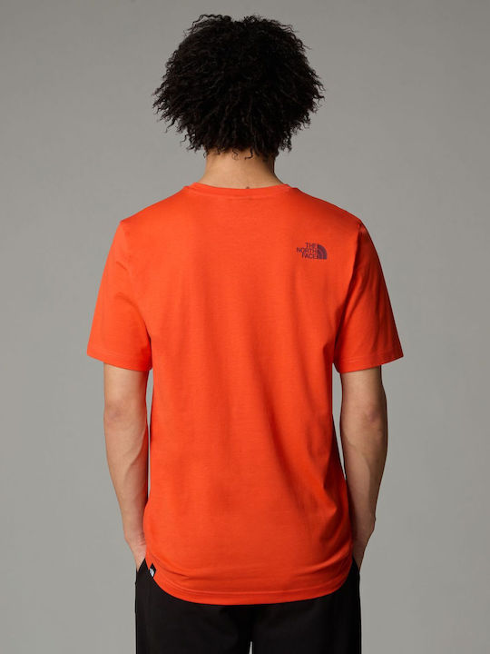 The North Face Easy Herren T-Shirt Kurzarm Easy Crimson