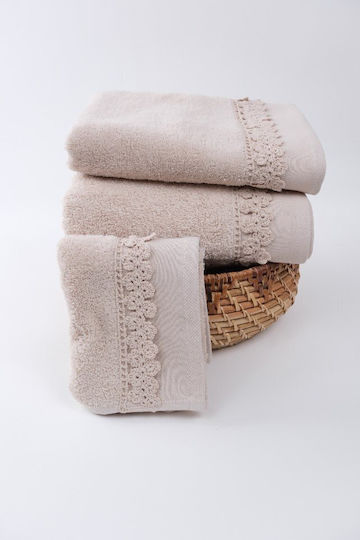 Liolios Home Σετ 3τμχ Small Flower Βάρους 500gr/m² Liolios Home Σετ 3τμχ Small Flower Βάρους 500gr/m²