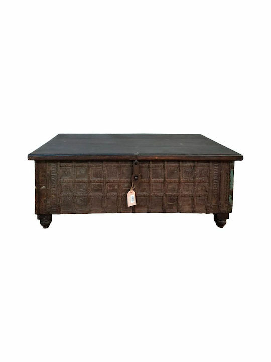 Alexandra House Living Trunks Brown Recycled Wood 50 X 45 X 118 Cm