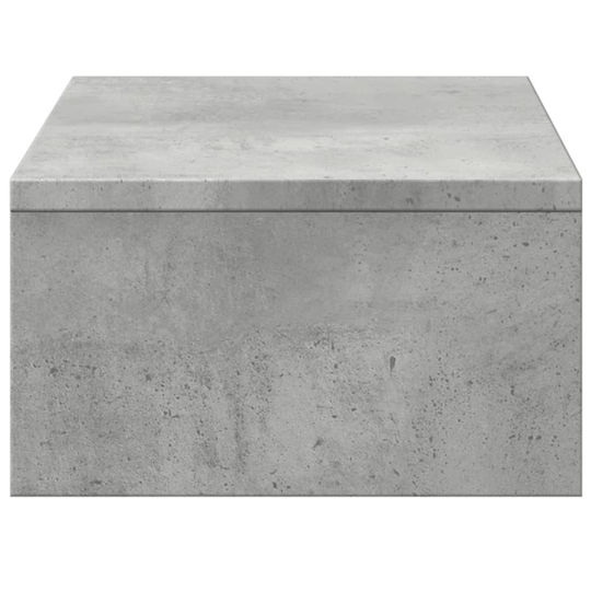 vidaXL Stand Desk Mounted Monitor Concrete Gray (854664)