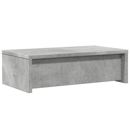 vidaXL Stand Desk Mounted Monitor Concrete Gray (854664)