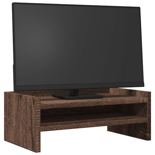 vidaXL Stand Desk Mounted Monitor Oak Brown (854721)