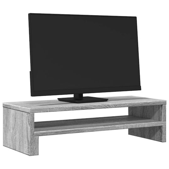 vidaXL Stand Desk Mounted Monitor Gray Sonoma Gray (854774)