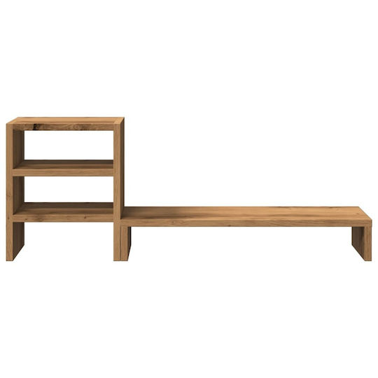 vidaXL Stand Desk Mounted Monitor Brown Oak Brown (854741)