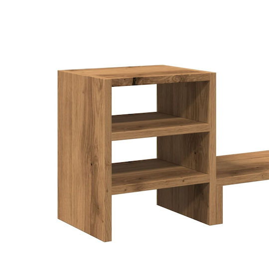 vidaXL Stand Desk Mounted Monitor Brown Oak Brown (854741)